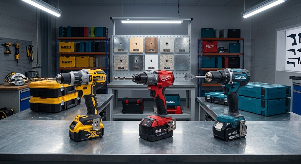 DeWalt vs. Milwaukee vs. Makita Drill Platforms